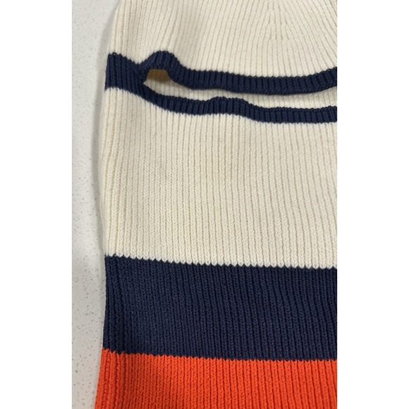 KULE Ivory Navy Orange The Mortitz Balaclava Ski Mask Hat - Picture 3 of 9